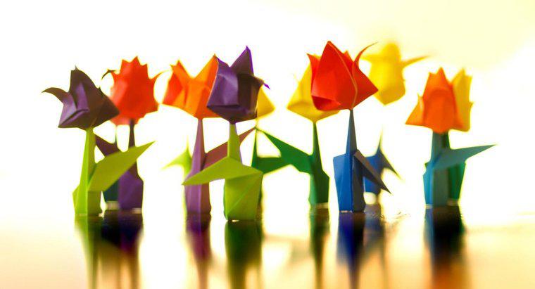 Làm thế nào để bạn gấp một bông hoa Origami đơn giản?