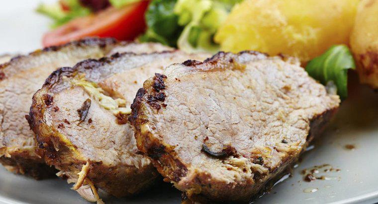 Làm thế nào để bạn nấu món thịt thăn lợn nướng trên lò nướng?