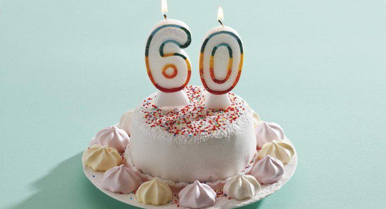 Màu sắc sinh nhật lần thứ 60 là gì?