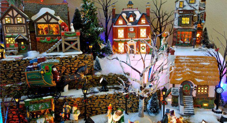Làm thế nào để bạn xây dựng một trưng bày trong làng Giáng sinh?