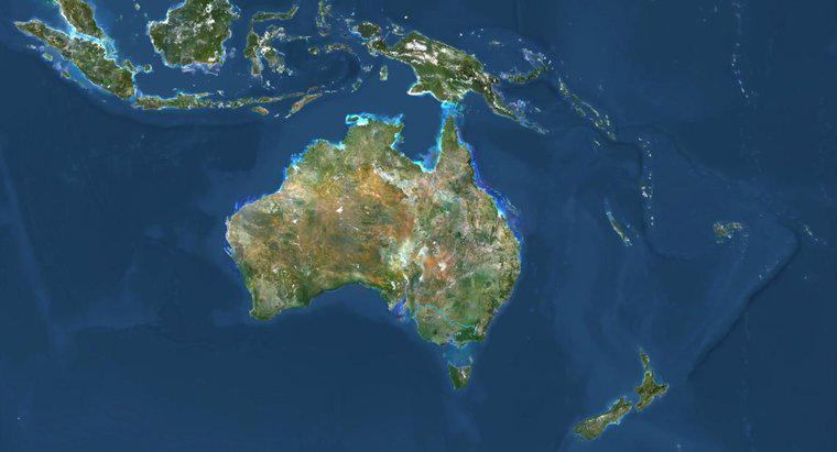 Vị trí của New Zealand có liên quan đến Úc trên bản đồ không?