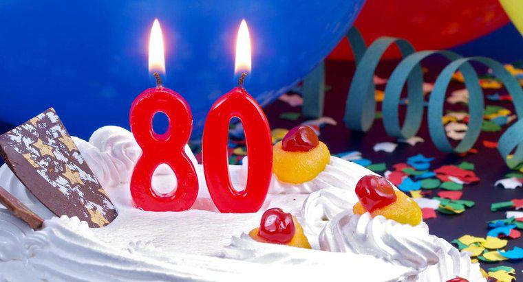 Một số ý tưởng cho bữa tiệc sinh nhật lần thứ 80 là gì?